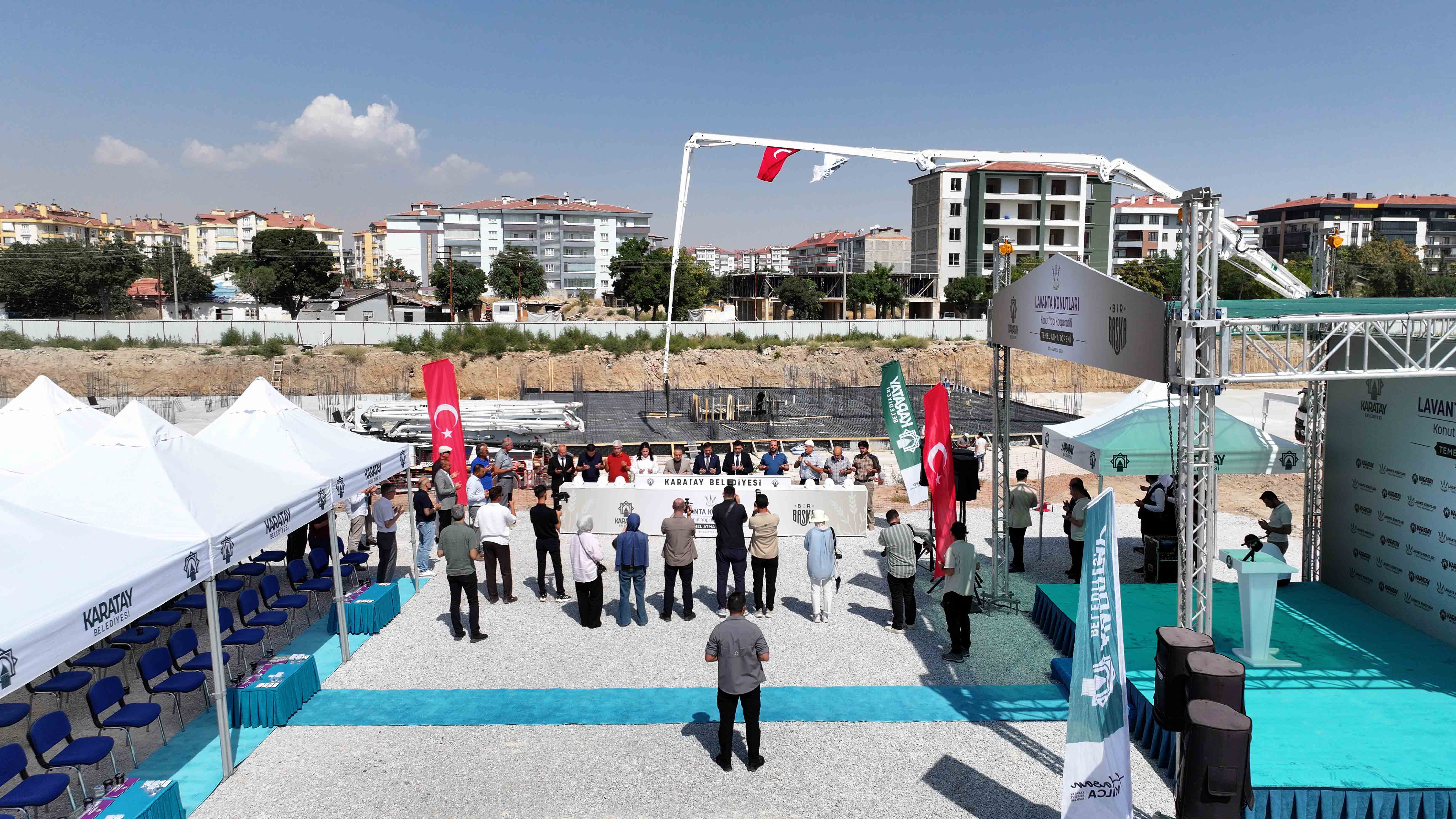 Karatay Lavanta Konutları'nda Temeller Atıldı