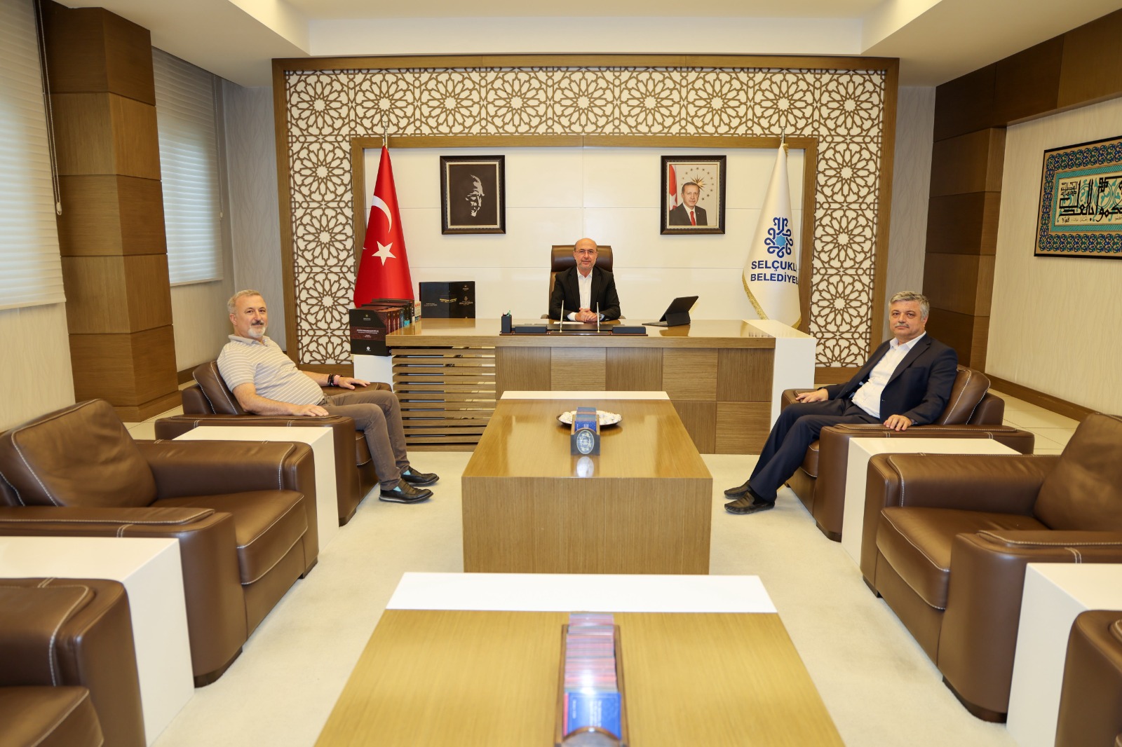 Konya Tabip Odası Selçuklu Belediye Başkanı Ahmet Pekyatırmacı’yı Ziyaret Etti