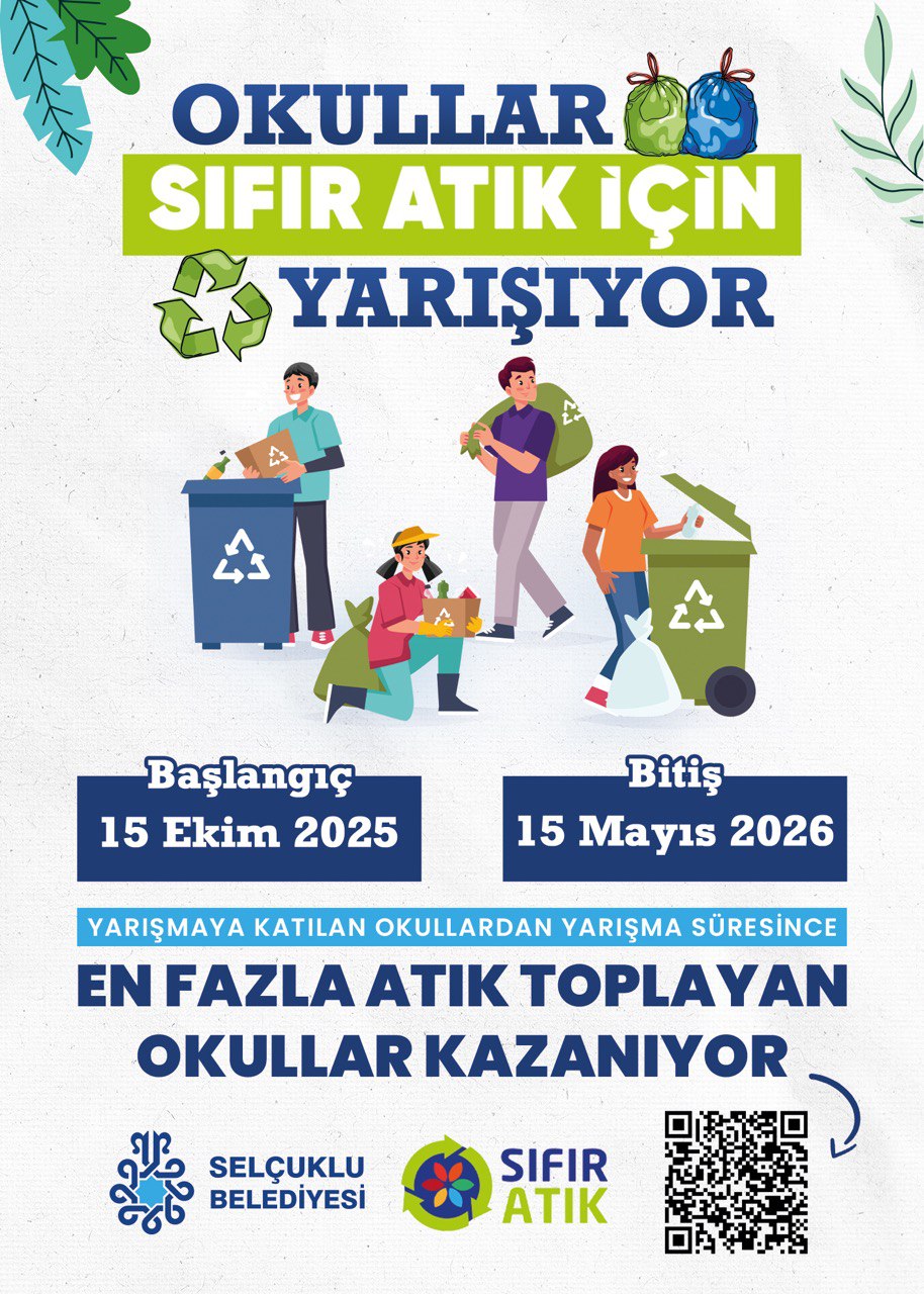 Selçuklu Belediyesi'nin Düzenlediği Okullar Arası Sıfır Atık Yarışmasıyla Çevre Bilinci Güçleniyor