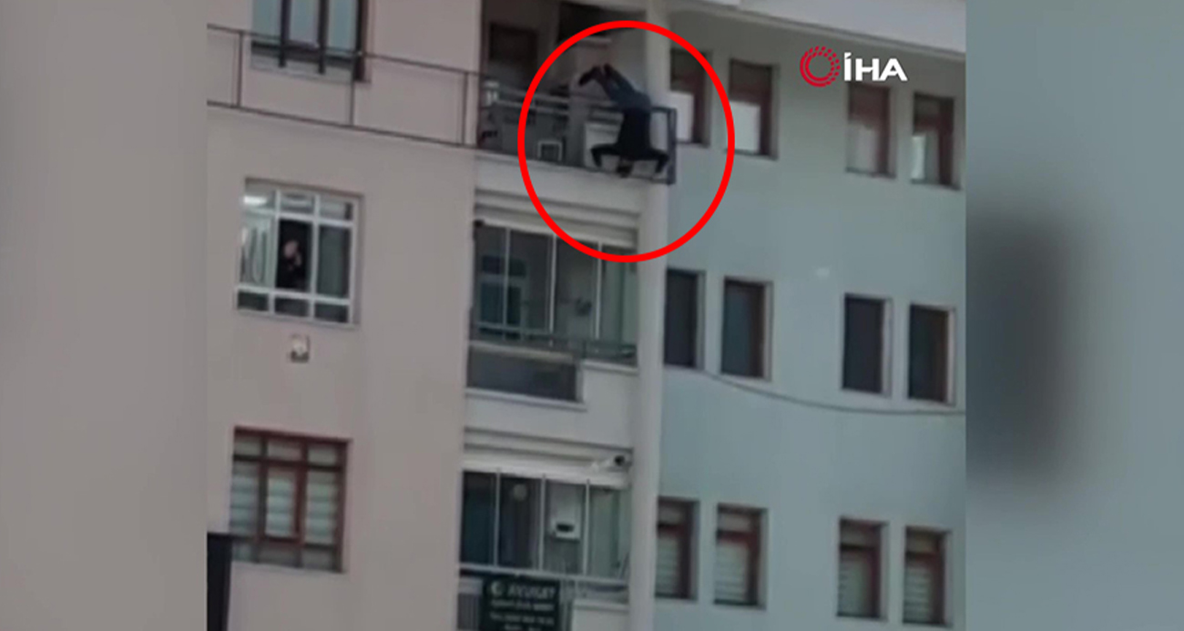 Ankara’da 5’inci kattan düşen bir kişi ağır yaralandı