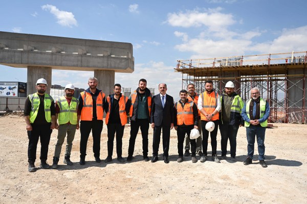 Başkan Altay İnşası Süren TÜMOSAN Kavşağı’nda İncelemelerde Bulundu