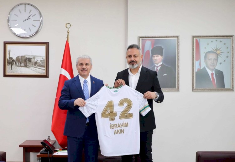 Konyaspor Yönetim Kurulundan Vali İbrahim Akın’a Ziyaret