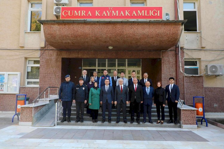 Vali İbrahim Akın, Çumra ve Güneysınır İlçelerinde İncelemelerde Bulundu