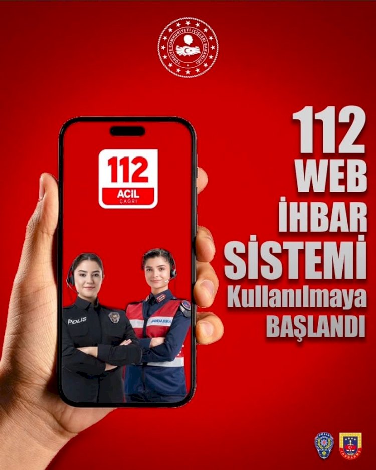 112 Web İhbar Sistemi kullanılmaya başlandı